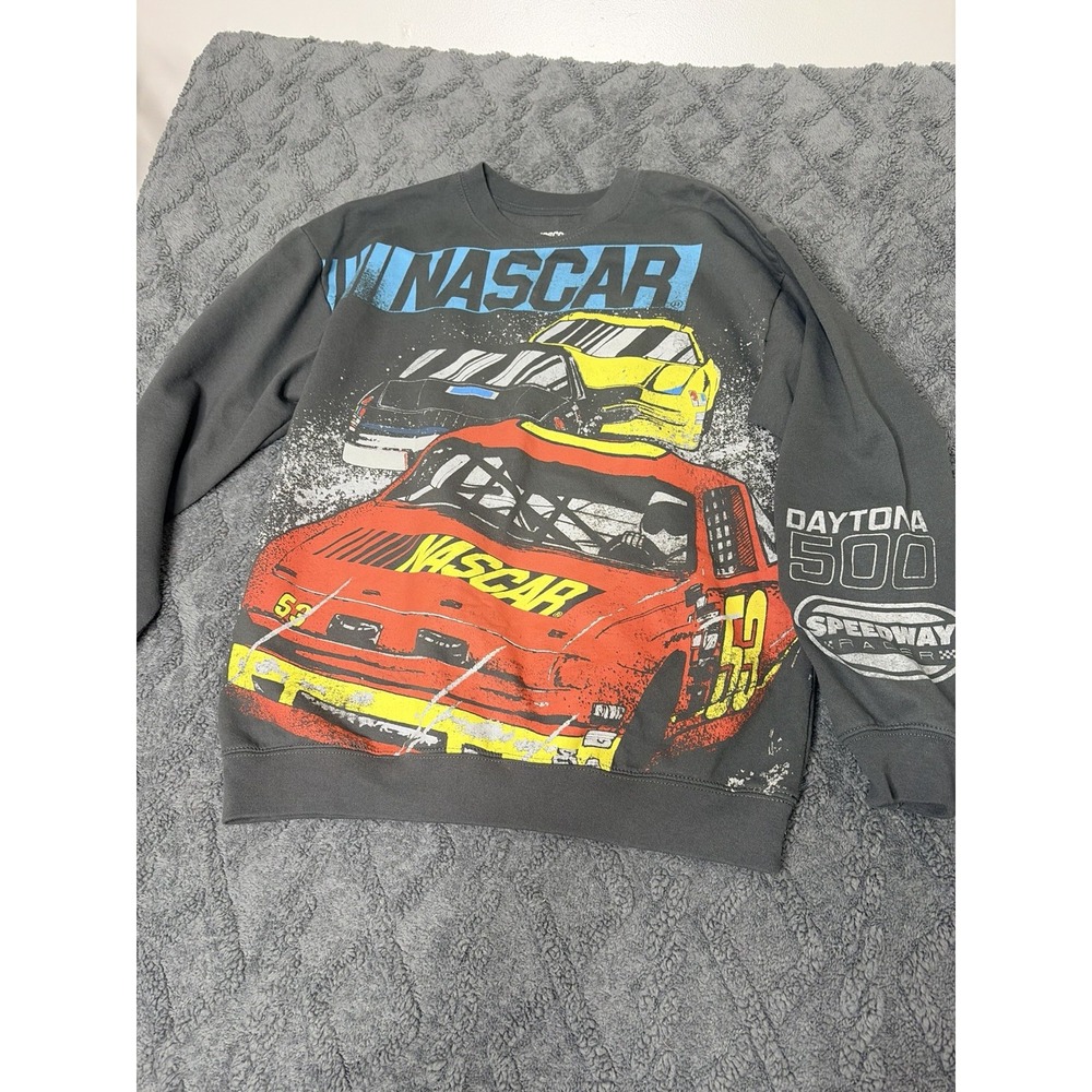 NASCAR Daytona 500 Graphic Sweatshirt Men's/Women's M Racingcore Y2K Skater